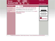 Tablet Screenshot of focus-migration.hwwi.de
